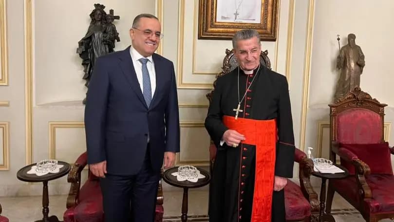 البطريرك الراعي يلتقي في هذه الاثناء المدير العام للأمن العام بالإنابة اللواء الياس البيسري