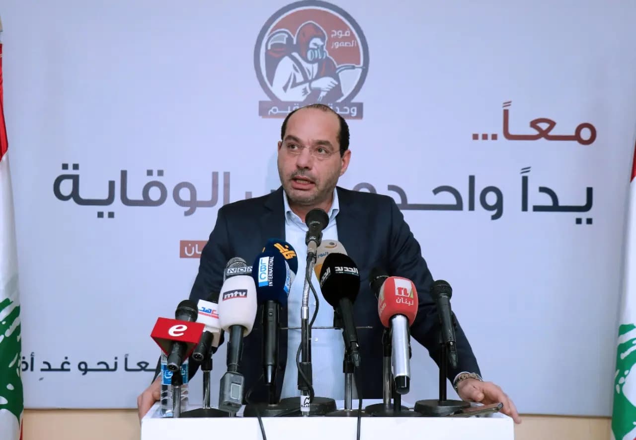 حسن مراد خلال اطلاق وحدة التعقيم : مكافحة كورونا واجب وطني وانساني...