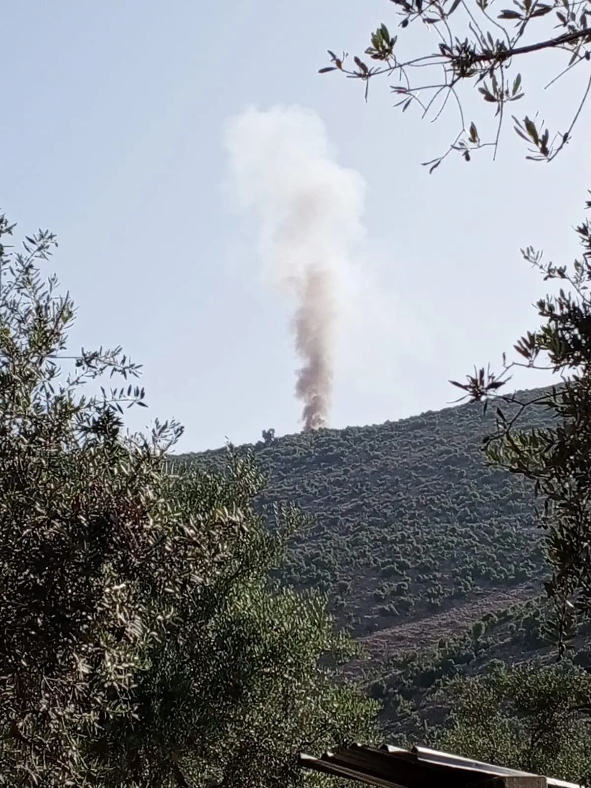 اندلاع حريق في أحراج وذاد في كفرشوبا جراء قصف مدفعي معاد