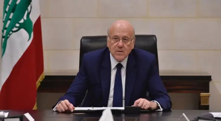ميقاتي بعد لقاء عون: الحكومة ماشية لكن مجلس الوزراء مش ماشي