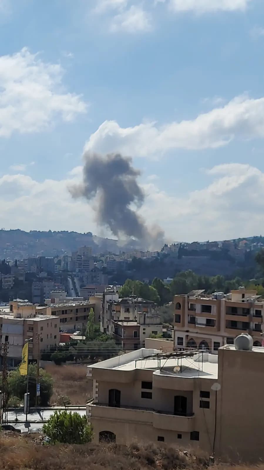 مراسل الأفضل نيوز: غارة معادية تستهدف مدينة النبطية