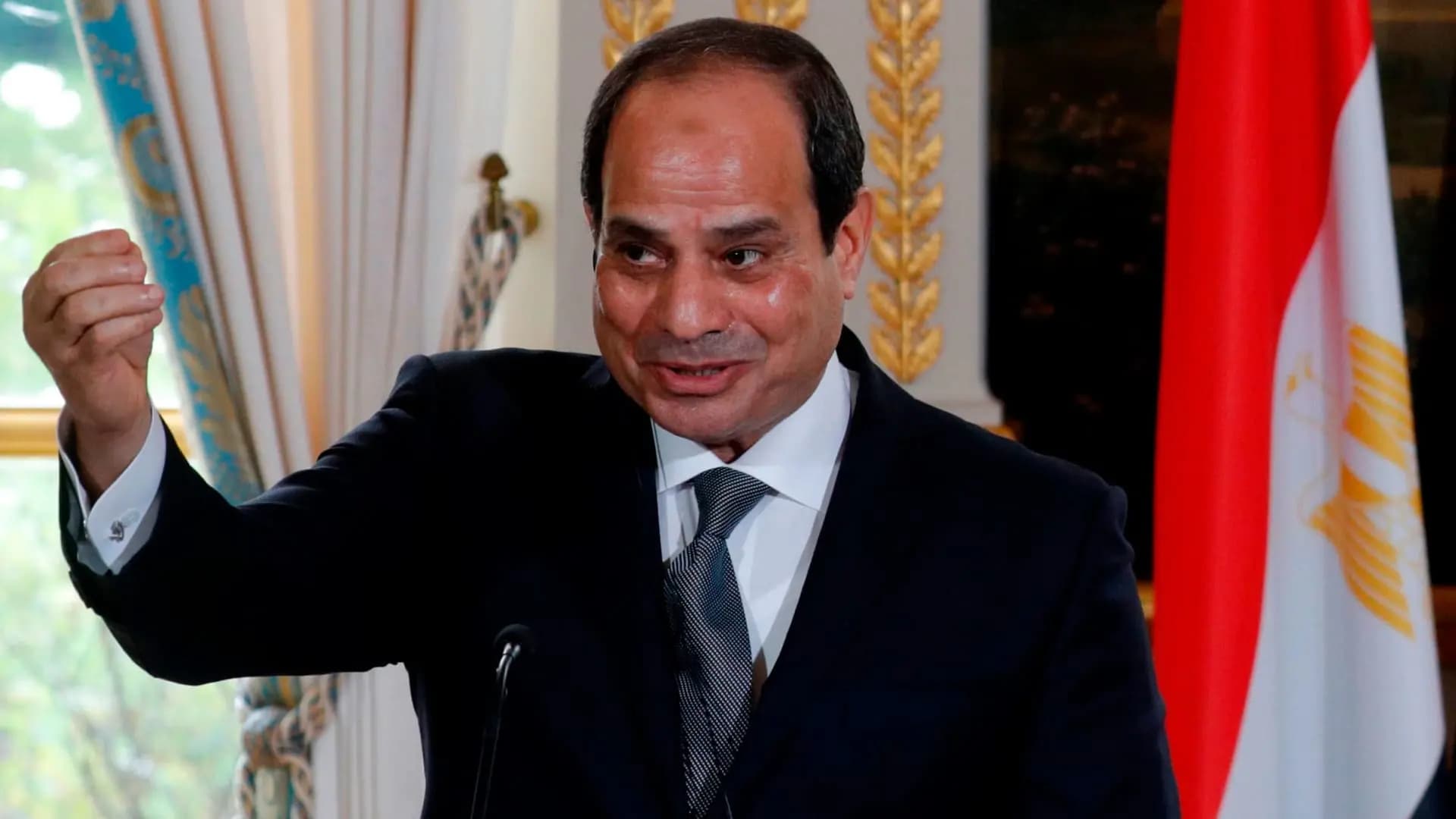 "لتحقيق السلام في المنطقة".. السيسي يدعو لتطبيق حل الدولتين
