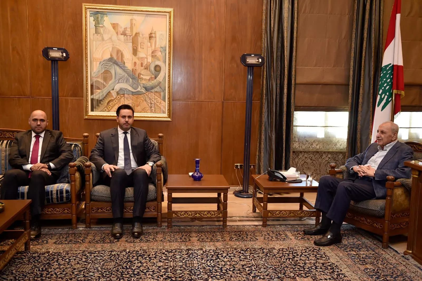 "المستجدات في لبنان".. بين بري والقائم بأعمال الكويت