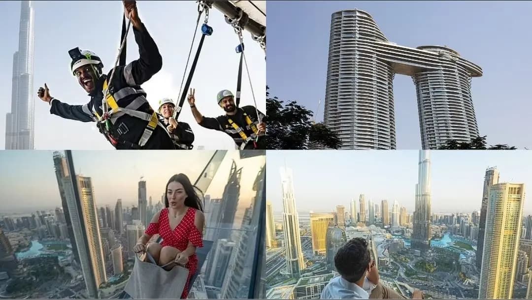 للشجعان فقط... افتتاح منزلق وممشى زجاجي في دبي على ارتفاع 270 قدماً