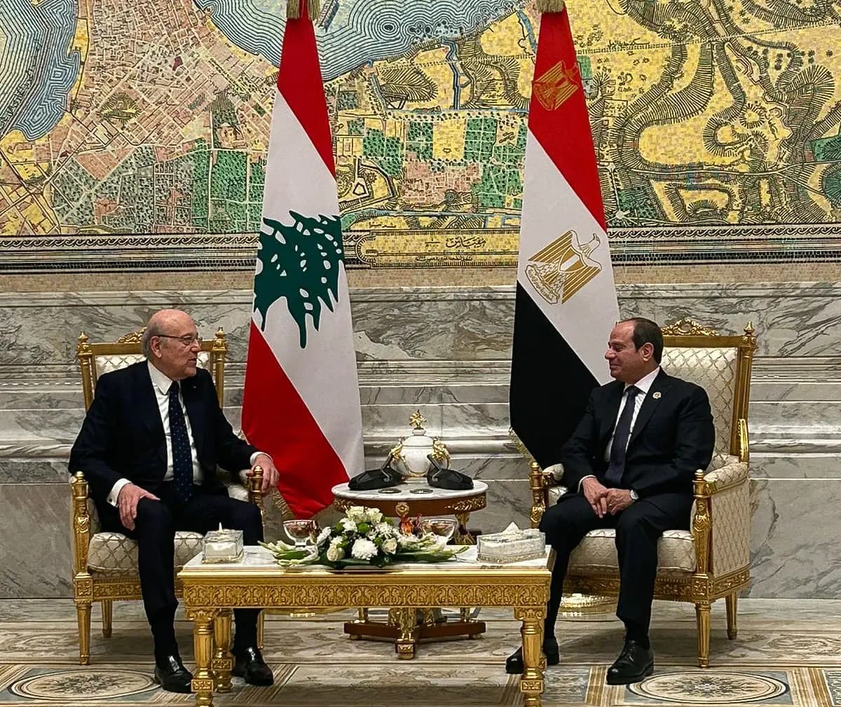 السيسي يستقبل ميقاتي.. وهذا ما جرى بحثه