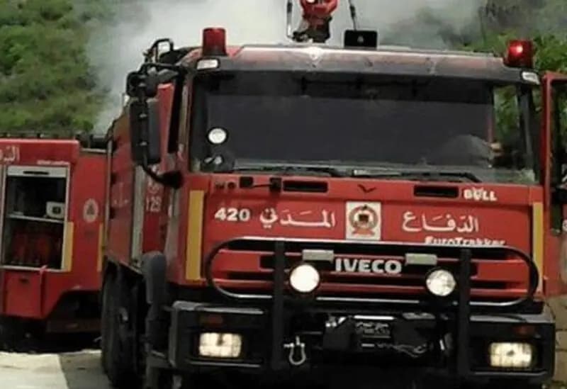 العميد خطار يشرف على عمليات الإطفاء في أعالي كسروان