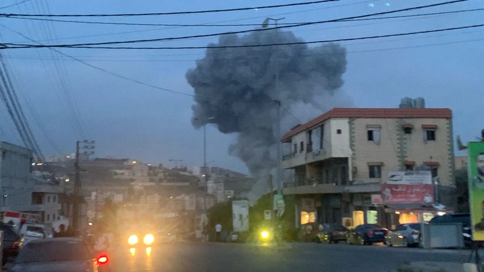 غارة إسرائيلية عنيفة على بلدة تول جنوبي لبنان