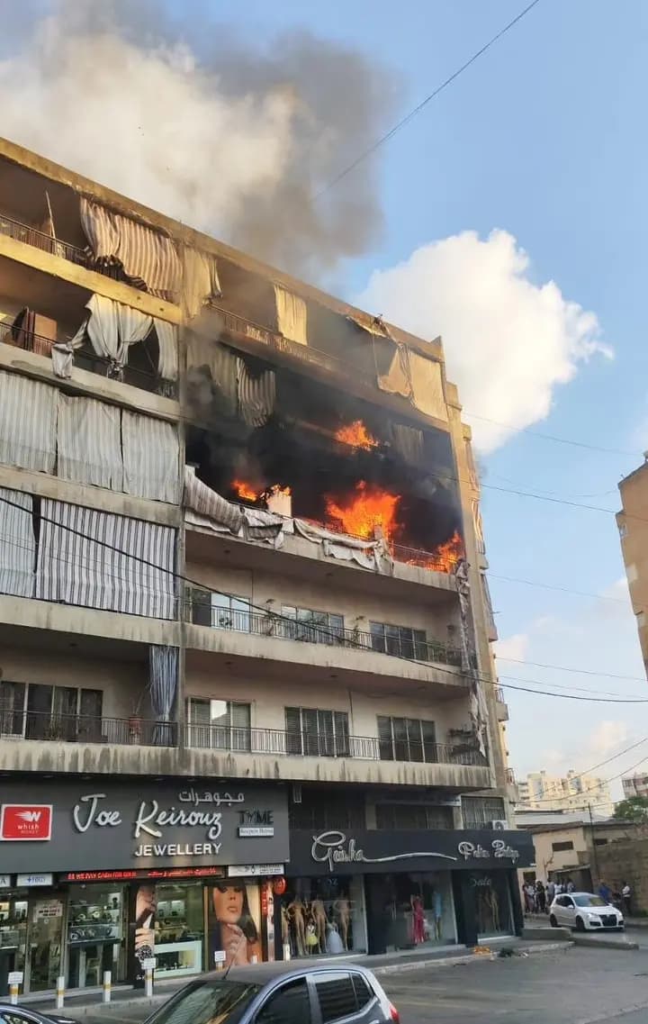 انفجار قارورة غاز في أحد المباني في الزلقا