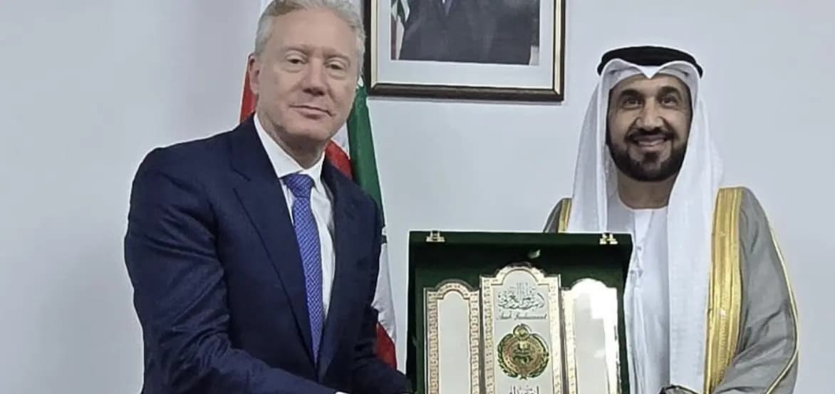 رجّي يستقبل رئيس البرلمان العربي