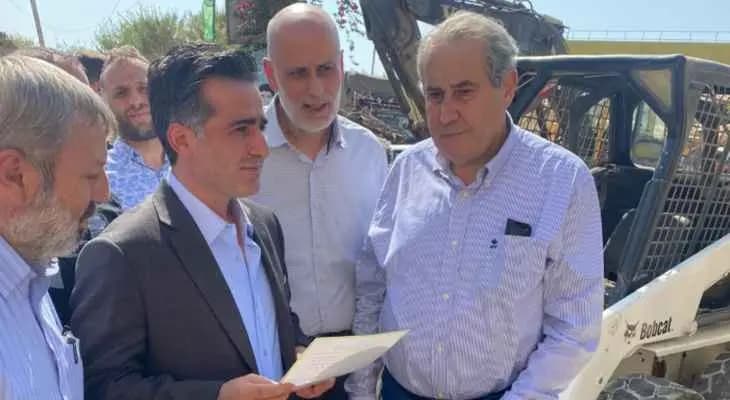 وزيرُ الأشغال العامة والنقل في حكومة تصريف الأعمال علي حمية يطلقُ ورشةً تحضيريةً لأشغال تنظيف نهر الغدير