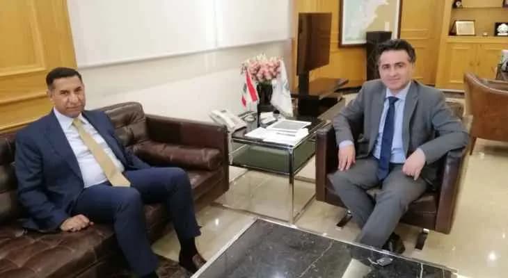 حمية بحث مع البراك بقضايا طرحها بزيارته بغداد: إدراج لبنان ضمن خطوط الترانزيت سيتوفر خلال أسبوعين