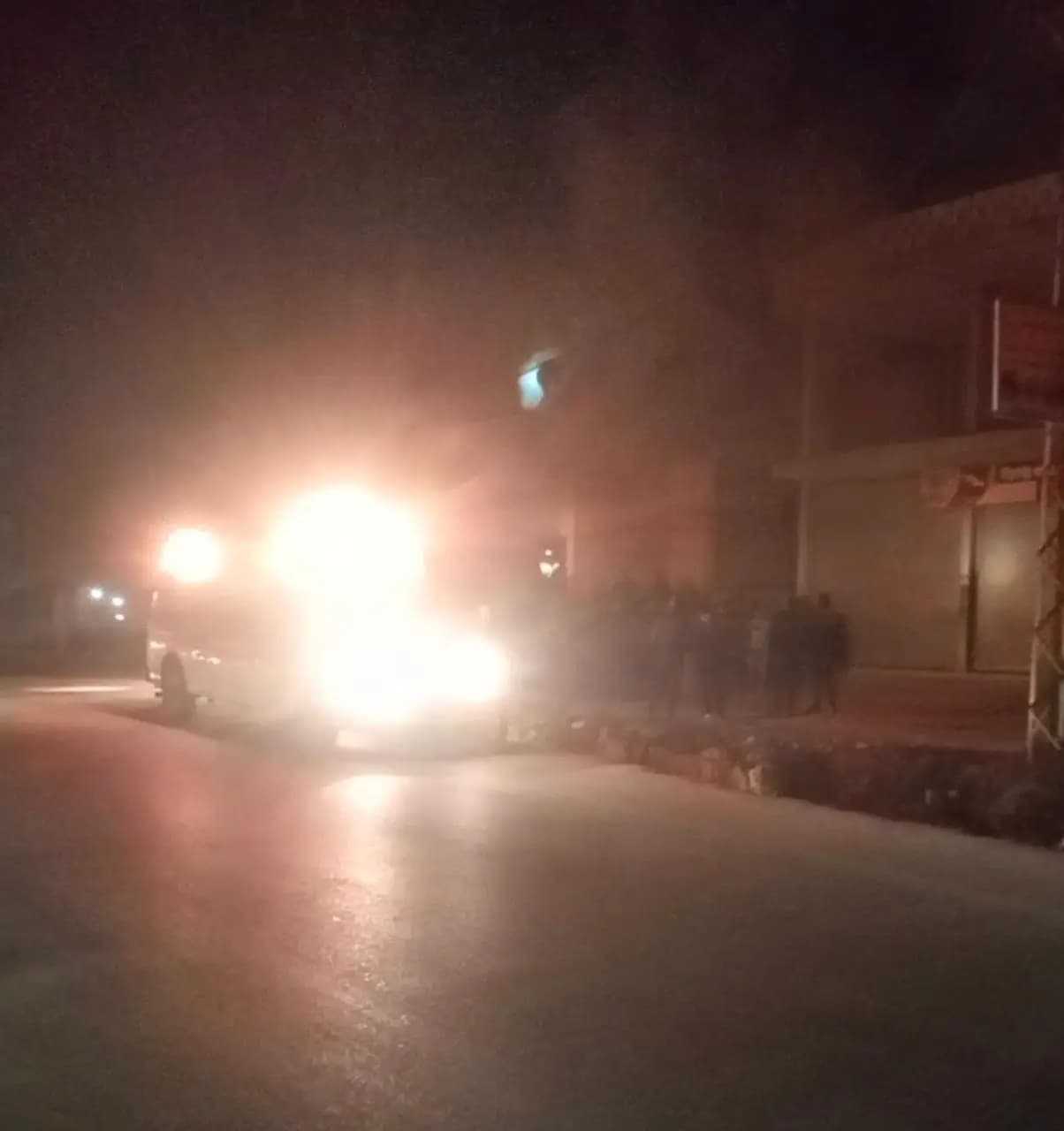 حريق منزل في بلدة الصويرة