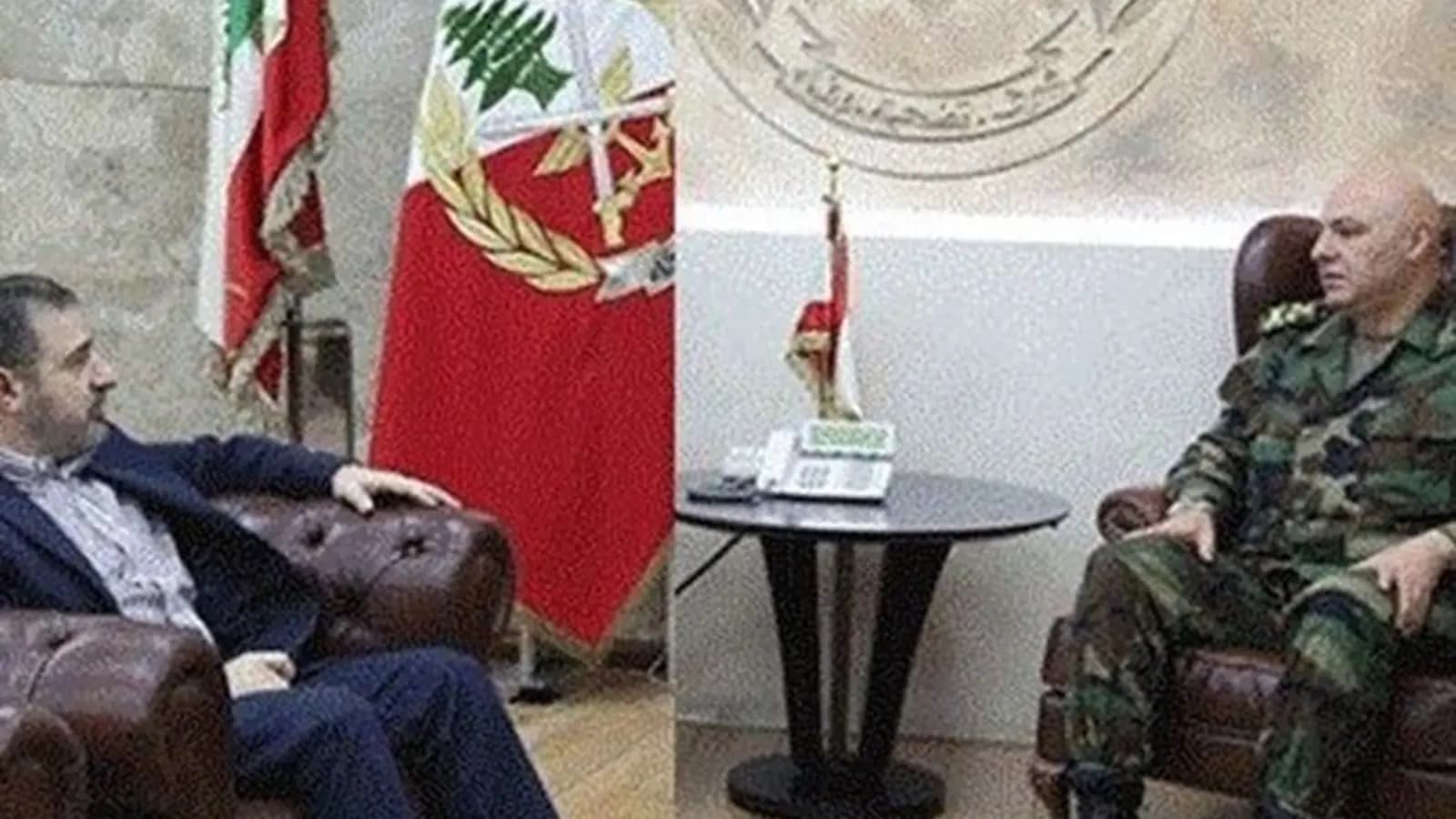 للمرة الثانية خلالَ شهر....قائدُ الجيش يلتقي وفيق صفا