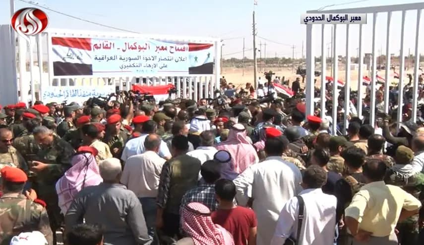 افتتاح معبر البو كمال الحدودي بين العراق وسوريا
