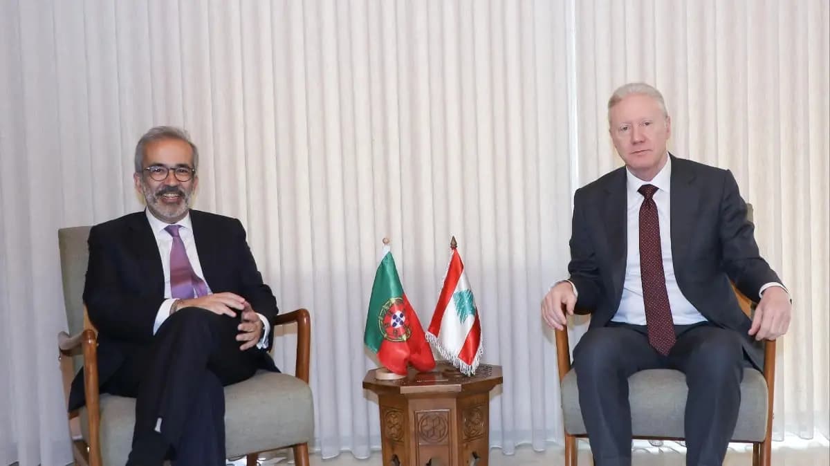 رجّي يستقبل وزير خارجية البرتغال: دعم للبنان ومسار للتهدئة