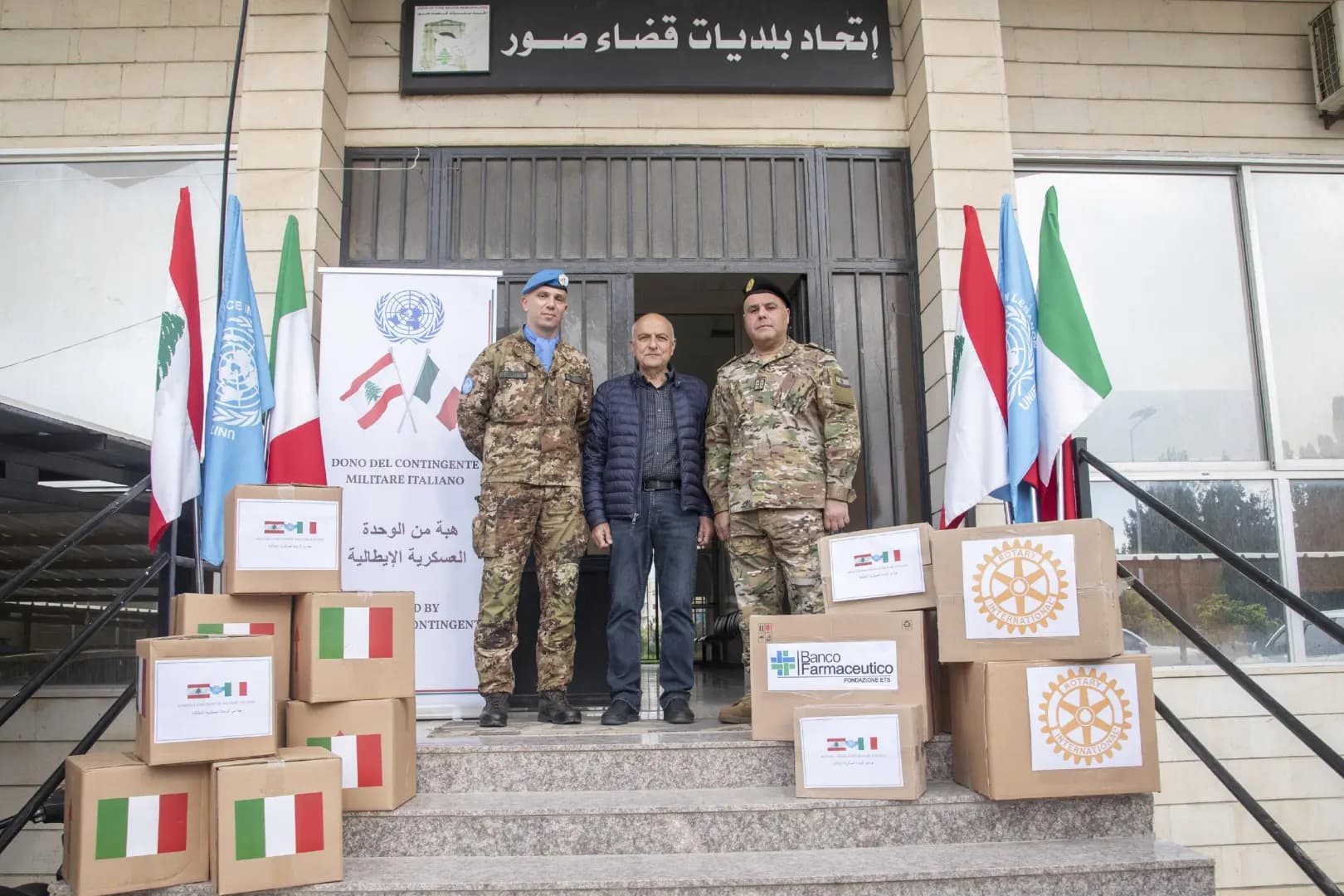 دعم إيطالي للنازحين في صور