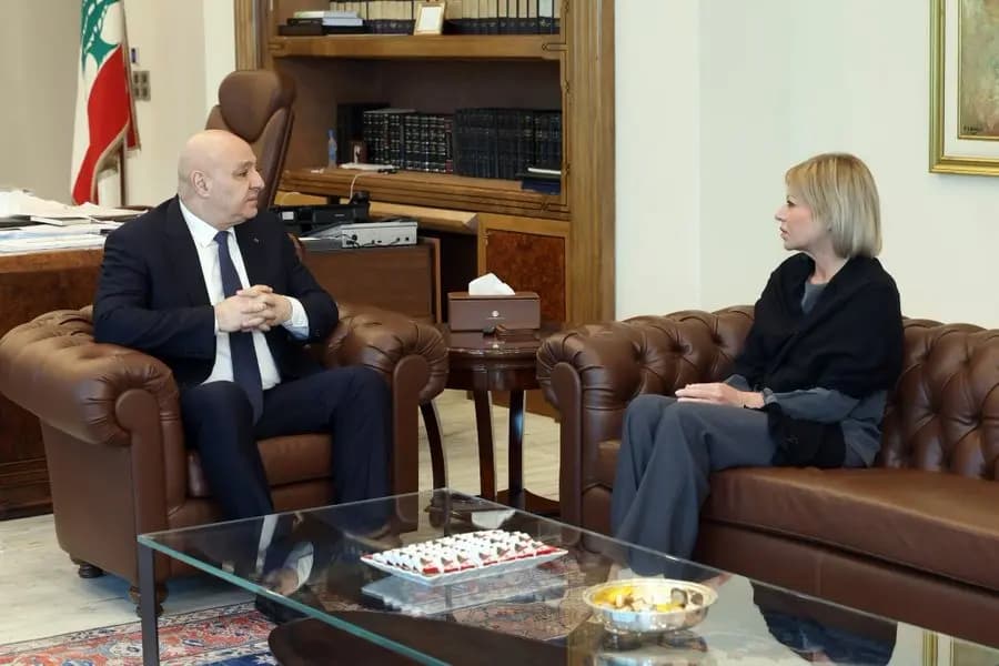 أوضاع البلاد العامة بين عون و بلاسخارت