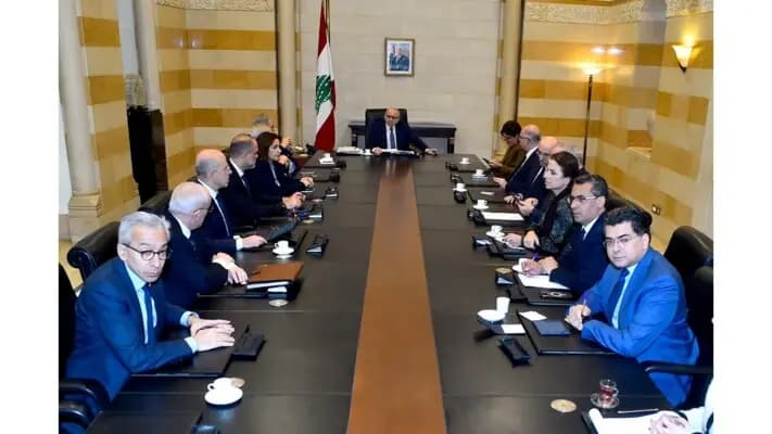 سلام يستعرض مساعي وقف إطلاق النار.. ويشدّد على الأمن والمعابر