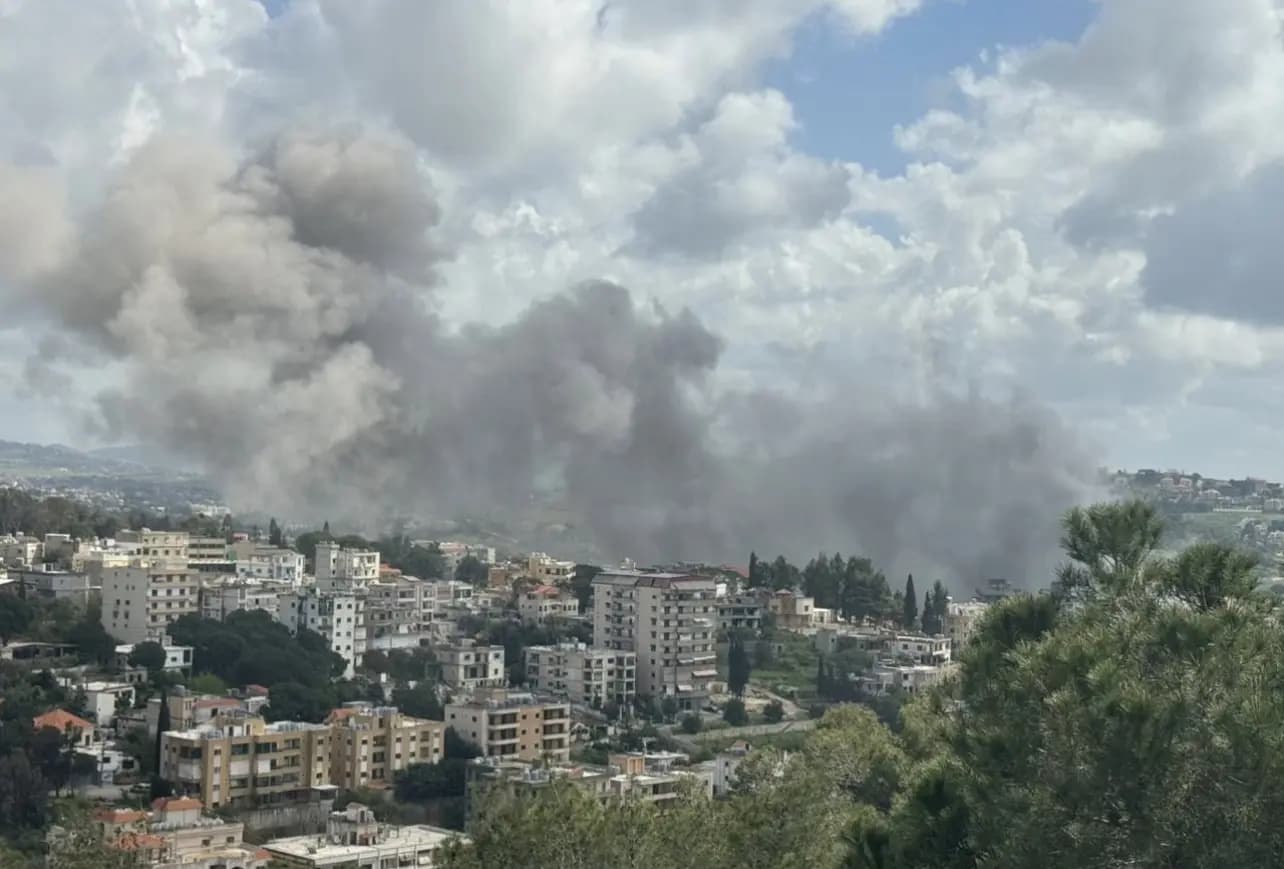 سلسلة غارات عنيفة تستهدف مدينة النبطية