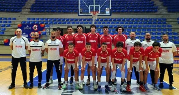 فوز لبنان على الأردن في بطولة غرب آسيا لكرة السلة