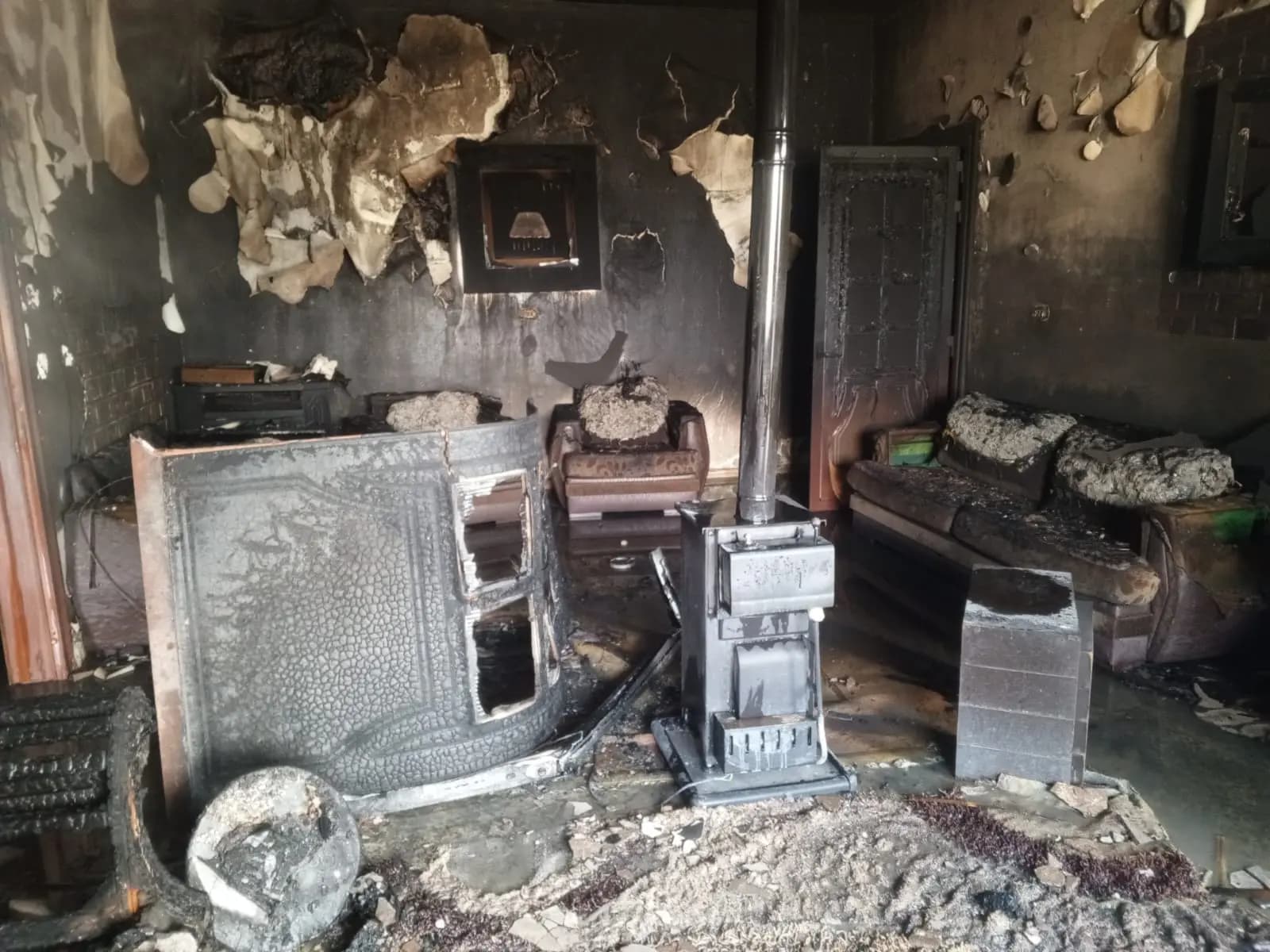 حريق منزل في برالياس