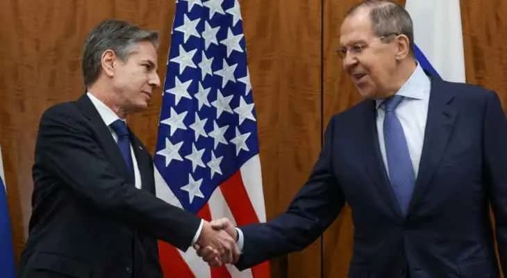 لافروف: رد أميركا والناتو حول مبدأ عدم قابلية الأمن للتجزئة كان سلبيًا وبلينكن أقرّ بضرورة المحادثات