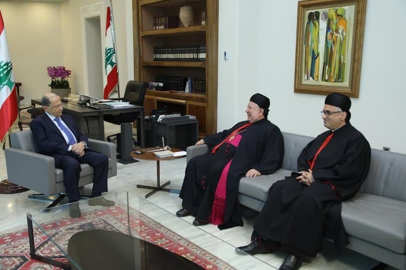 عون استقبل عبد الساتر ومطر