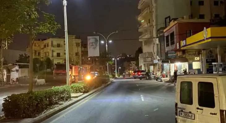 إنارة الشارع الرئيسي في زغرتا