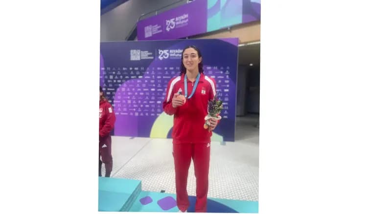 لين الحاج تتألق بالبرونزية في الرياض