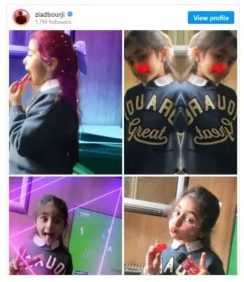 إبنة زياد برجي بلقطات عفوية.. وخفة دمها حديث الكثيرين!