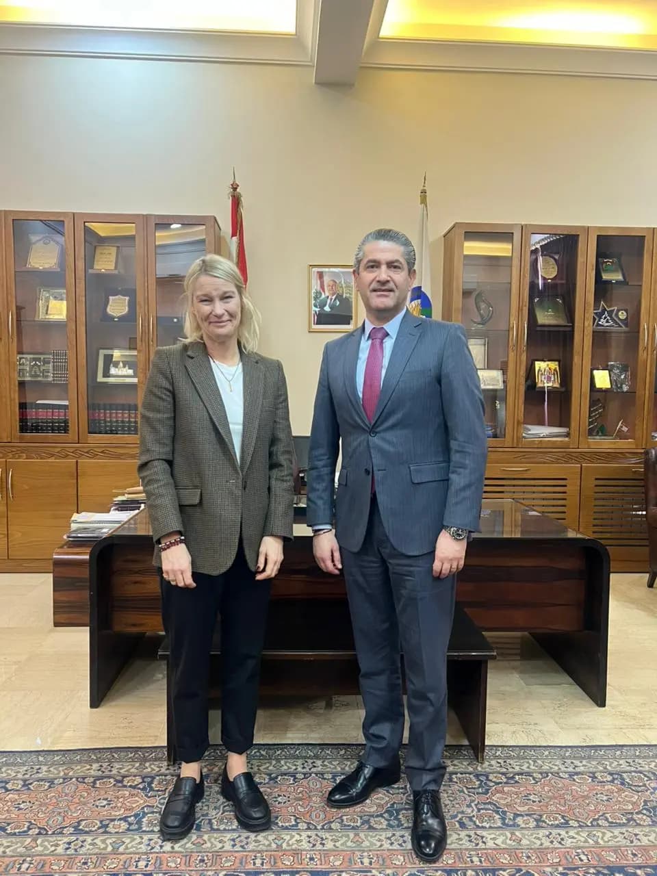 أبو جودة يبحث مع بيلينغ أُطر التعاون