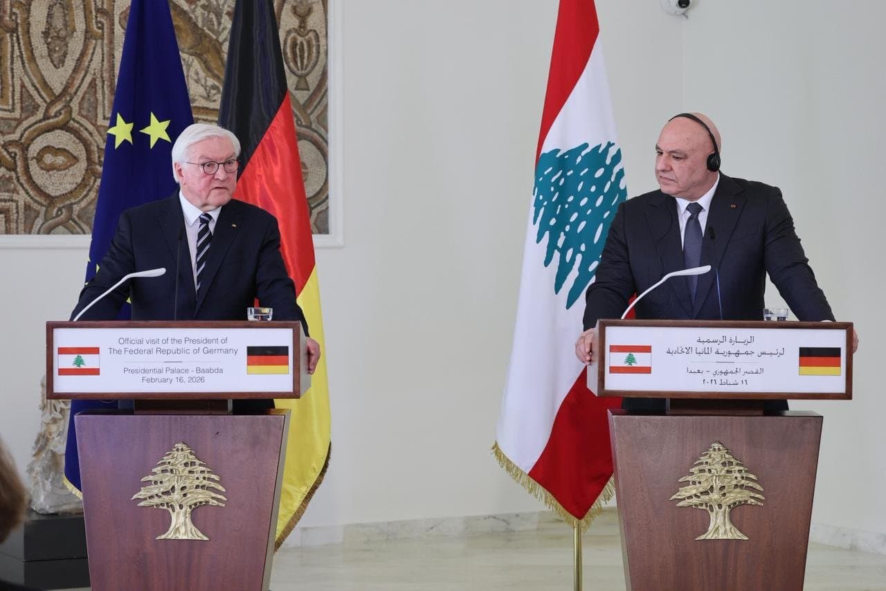 "لا للاحتلال الدائم".. الرئيس الألماني من بعبدا: دعمنا للبنان مستمر