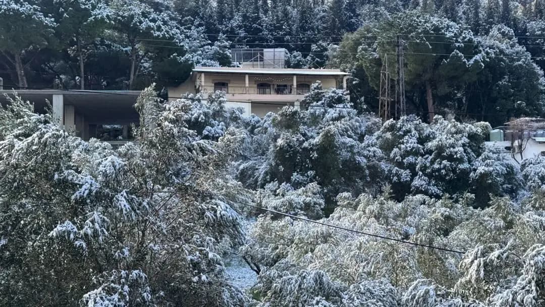 عاصفة بيضاء تضرب عكار.. والثلوج لامست 500 متر