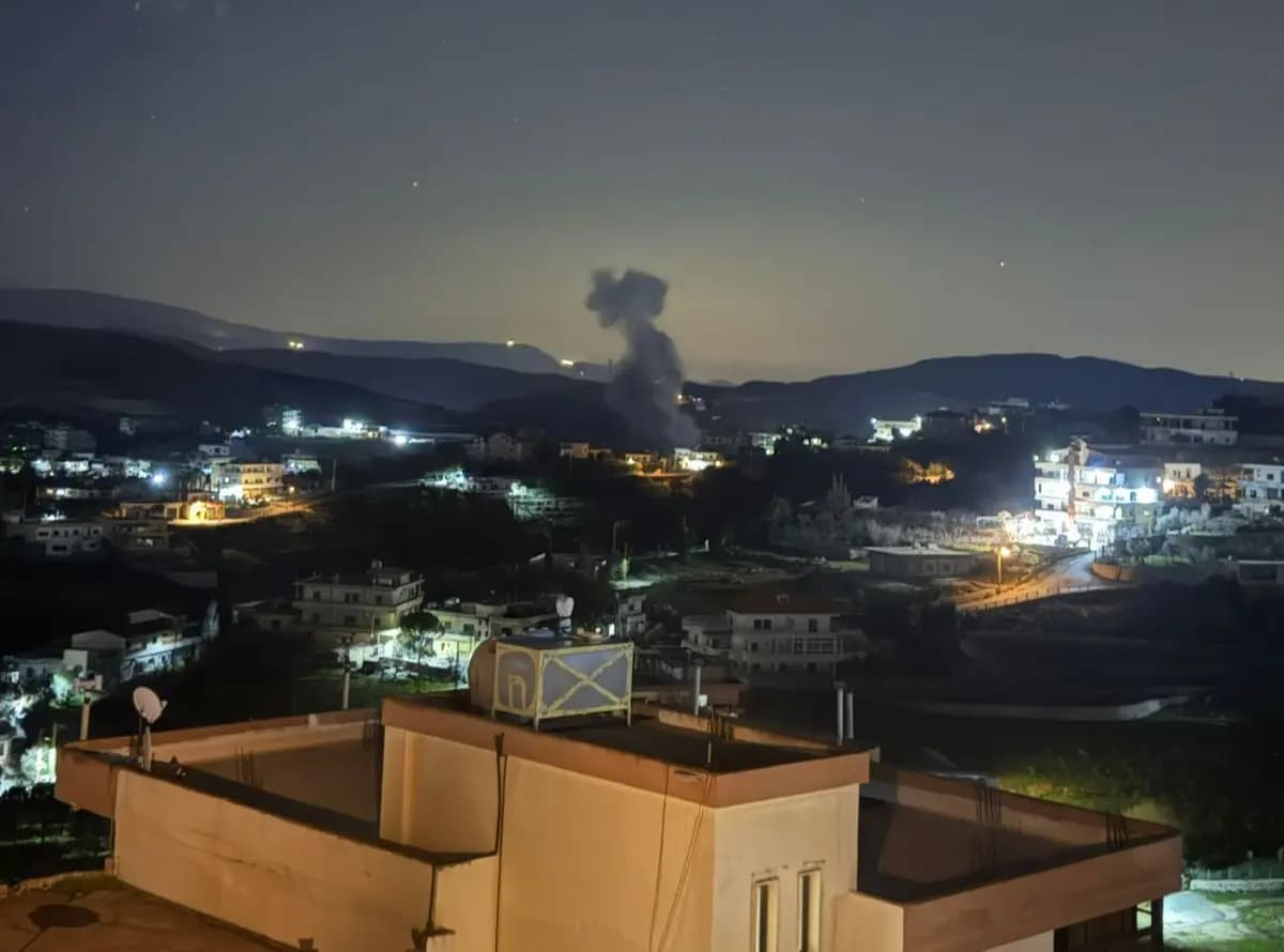 بالصورة.. غارة تستهدف البقاع الغربي