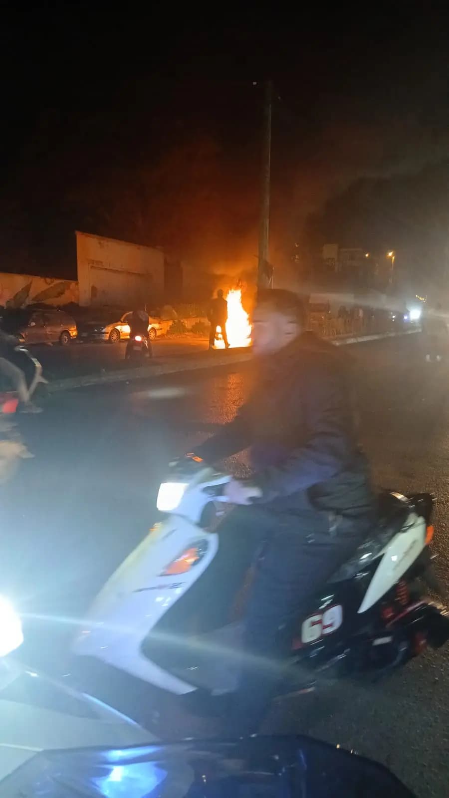 استهداف دراجة نارية في الأوزاعي