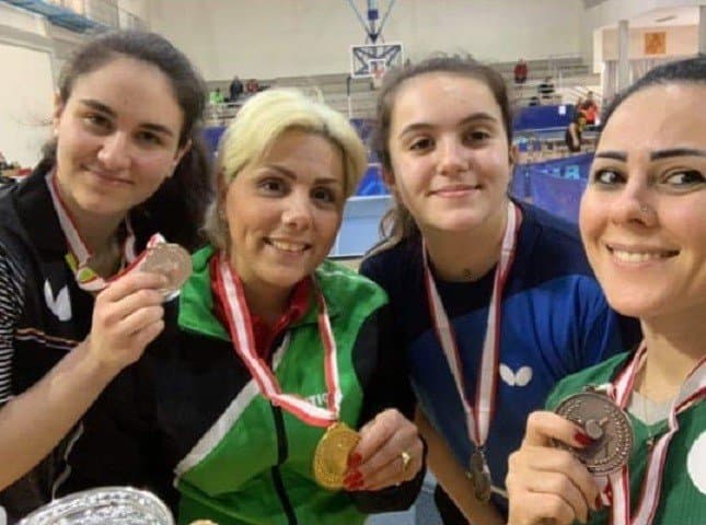 كأس الربيع في كرة الطاولة : القب لماريانا سهاكيان وسعد الدين الهبش