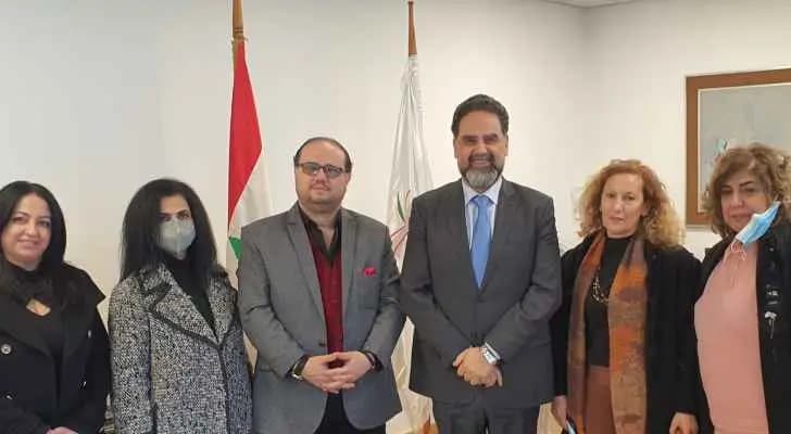 الأشقر استقبل رئيس رابطة موظفي المركز التربوي والبحوث وأعضاء هيئتها الإدارية