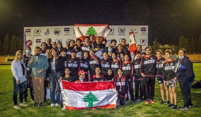 البعثة اللبنانية: ميداليتين ذهبيتين و6 ميداليات فضية و9 ميداليات برونزية.