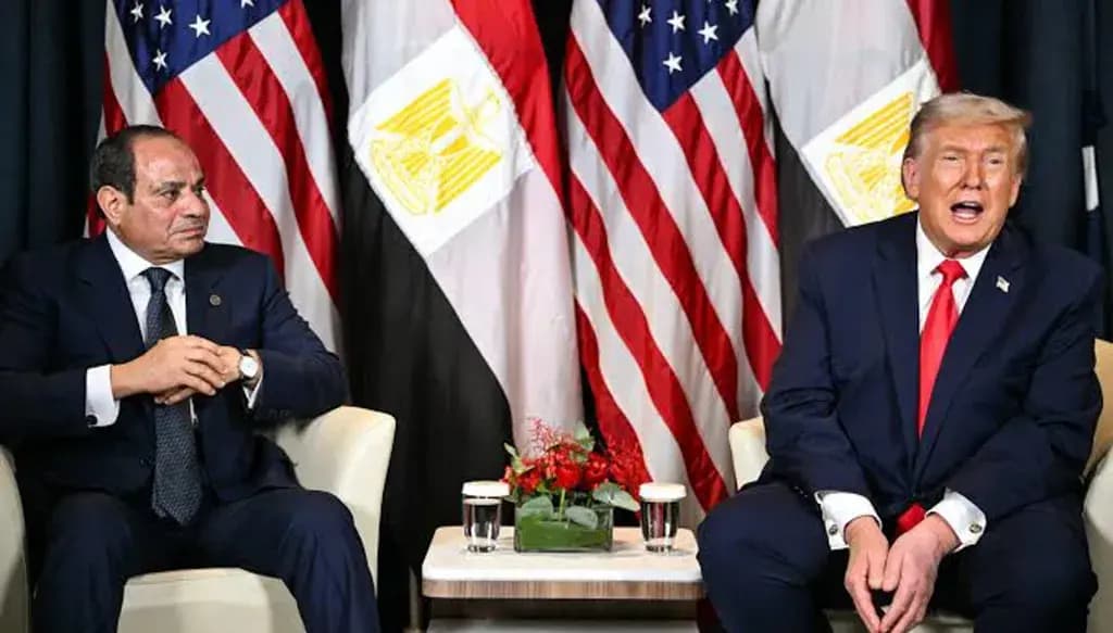 السيسي يشيد باتفاق إيران خلال لقائه ترامب