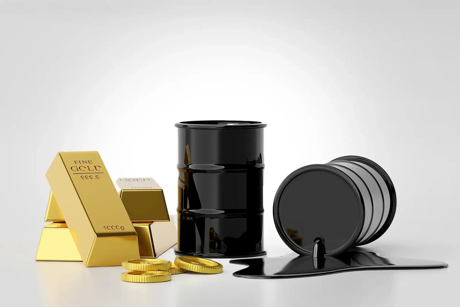 أسعار النفط تتراجع والذهب يواصل التحليق