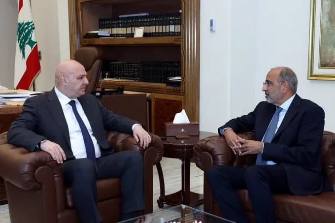 لقاء عون مع المنسق الخاص للأمم المتحدة