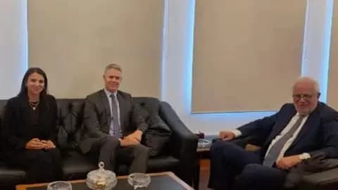 نصّار يبحث مع السفير الأوسترالي تعزيز التعاون