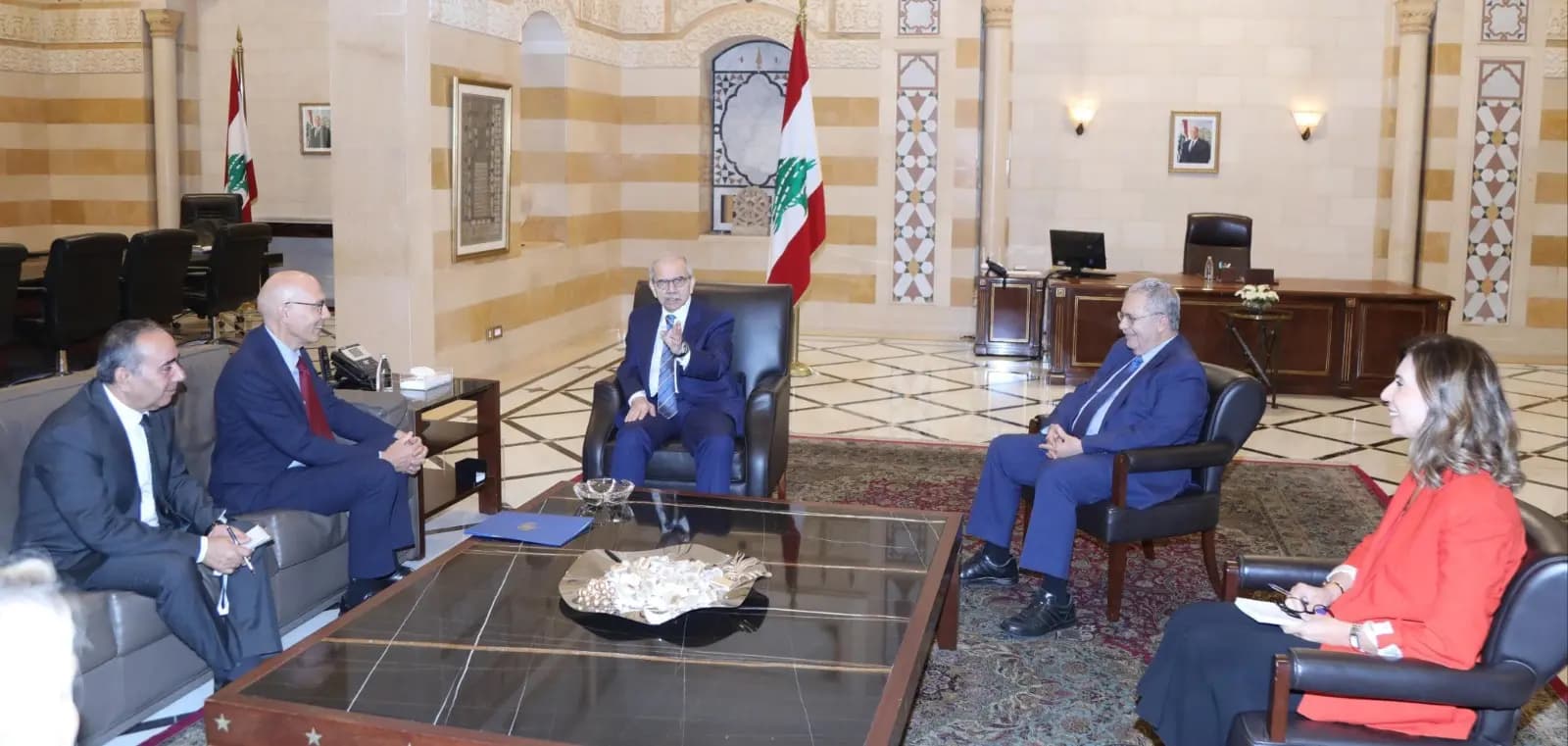 سلام يستقبل المفوض السامي للأمم المتحدة