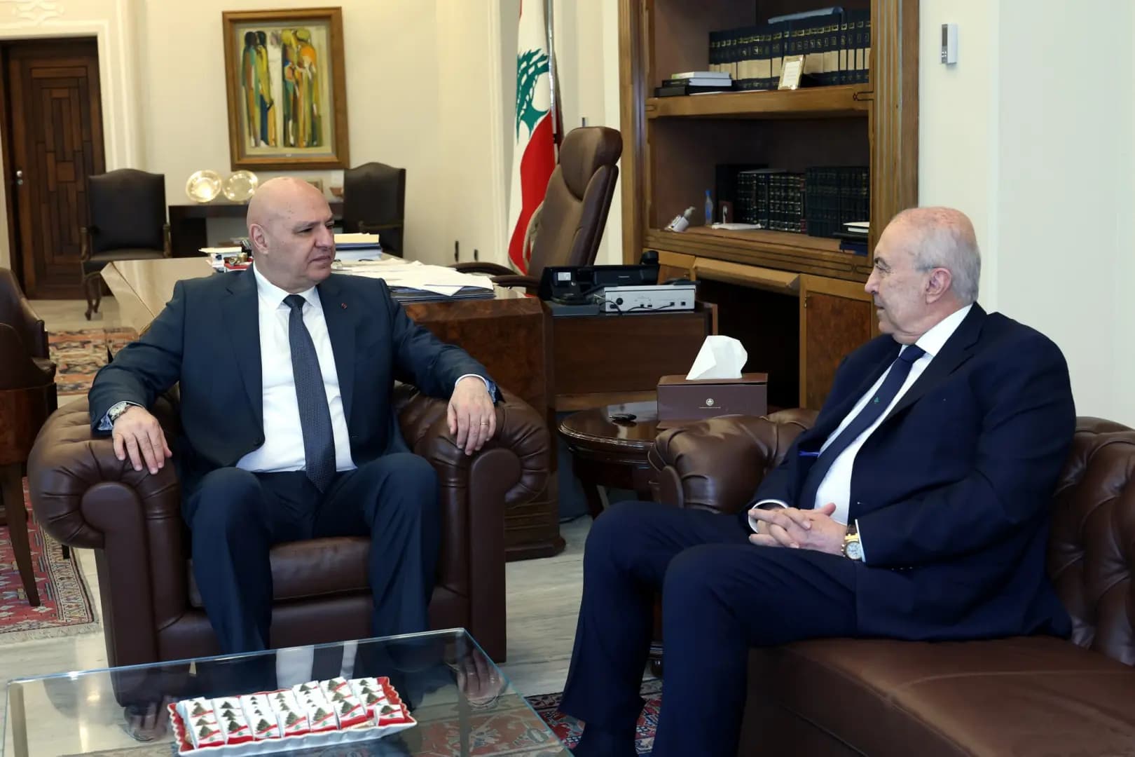 مخزومي من بعبدا: إعلان واشنطن فرصة تاريخية