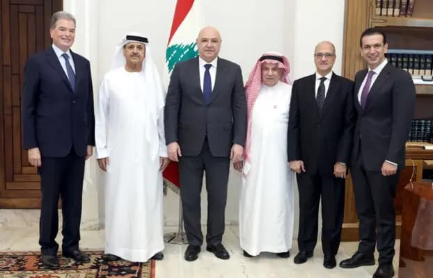 عون: لتعزيز العلاقات الرياضية مع الدولة العربية