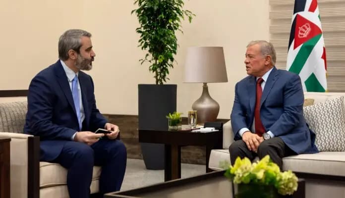 ملك الأردن يستقبل "الشيباني".. ويؤكد دعم سوريا