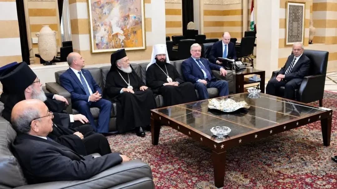 سلام استقبل وفدًا روسيًّا كنسيًّا