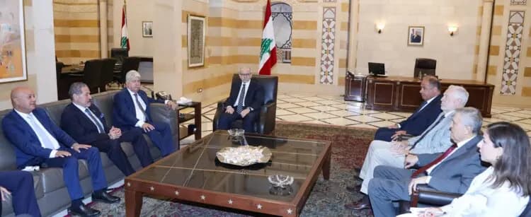 سلام يستقبل وفدًا فلسطينيًا.. وتعزيز التعاون في الواجهة