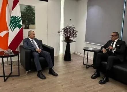 باسيل يودّع السفير المصري ويبحثان التطورات