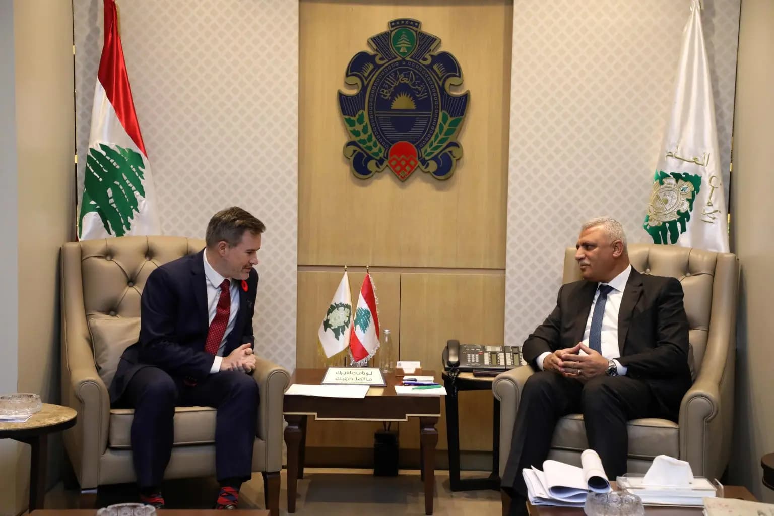 الأوضاع في لبنان والمنطقة بين شقير وسفير كندا